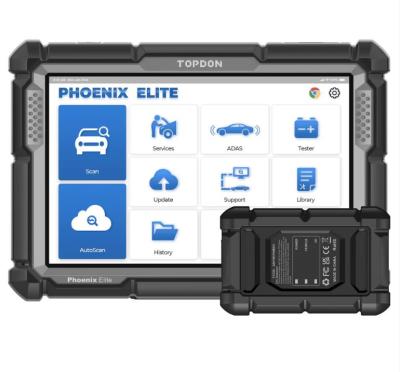 TOPDON Phoenix Elite с 10,1-дюймовым сканером уровня OE поддерживает облачное программирование, CANFD, тестирование аккумулятора и 34+ специальные функции.