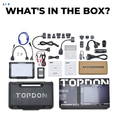 TOPDON Phoenix Elite с 10,1-дюймовым сканером уровня OE поддерживает облачное программирование, CANFD, тестирование аккумулятора и 34+ специальные функции.