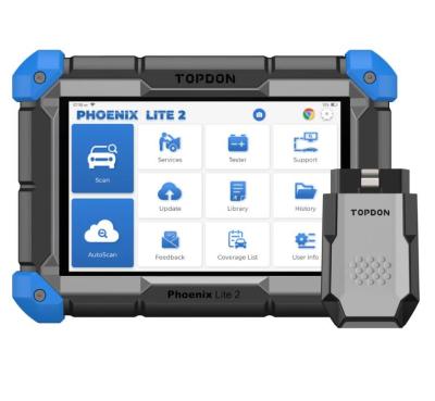 TOPDON Phoenix Lite 2 с 8-дюймовым сканером уровня OE, 35+ сервисных функций, двунаправленное управление, поддержка более 200 марок автомобилей