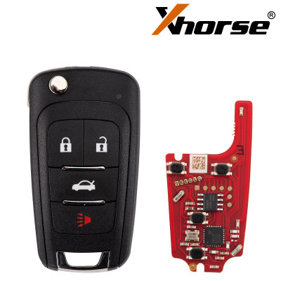 XHORSE XKBU21EN для моделей Buick Складной 4-кнопочный проводной пульт второго поколения 5 шт./лот