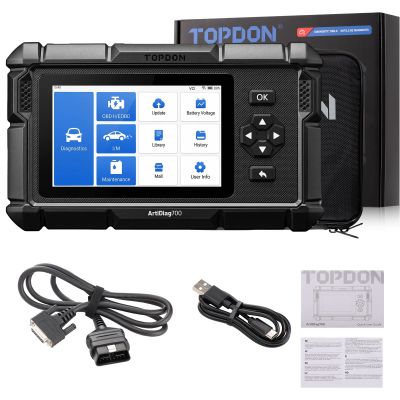 TOPDON ArtiDiag700 Поддерживает полную диагностику системы, 15 сервисов сброса, AutoVIN, потоковую передачу данных в реальном времени