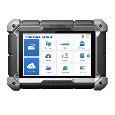 TOPDON Phoenix Lite3 с 8-дюймовым сканером уровня OE, 35 сервисными функциями, поддержкой двунаправленного управления, FCA, CANFD и точным топологическим картированием