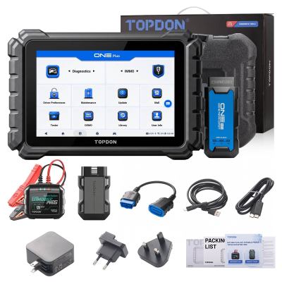 TOPDON ONE PLUS Professional 10.1" Диагностический инструмент поддерживает более 50 функций обслуживания. Получите бесплатно BTMobile ProS и TopScan Master