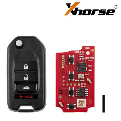 XHORSE XKHO21EN Второе поколение беспроводного пульта дистанционного управления с 2+1 кнопками для Honda, 5 шт./лот