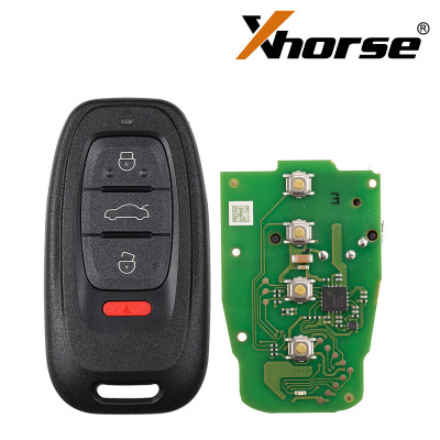 Xhorse XSADJ1GL VVDI 754J Беспроводной смарт-ключ для Audi 315/433/868МГц A6L Q5 A4L A8L с корпусом ключа