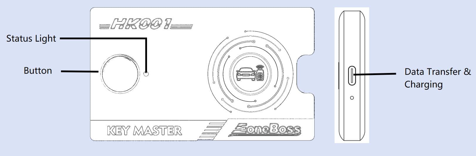 EoneBoss HK001 Key Master для инициализации и клонирования смарт-ключей Hyundai и Kia