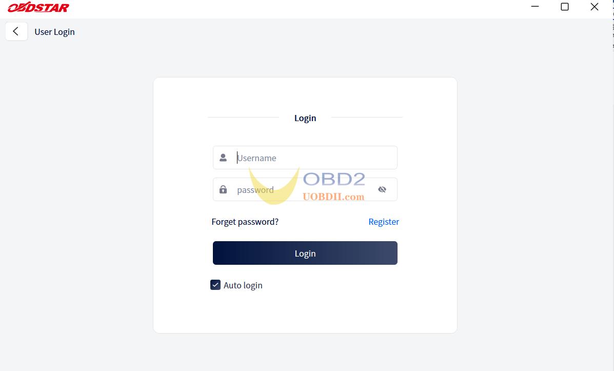 OBDSTAR ECU Master Register