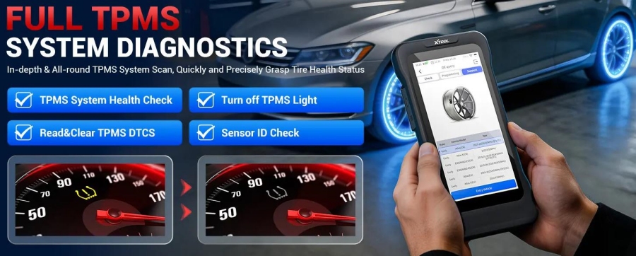 XTOOL TP380 Handheld Automotive TPMS Diagnostic Tool