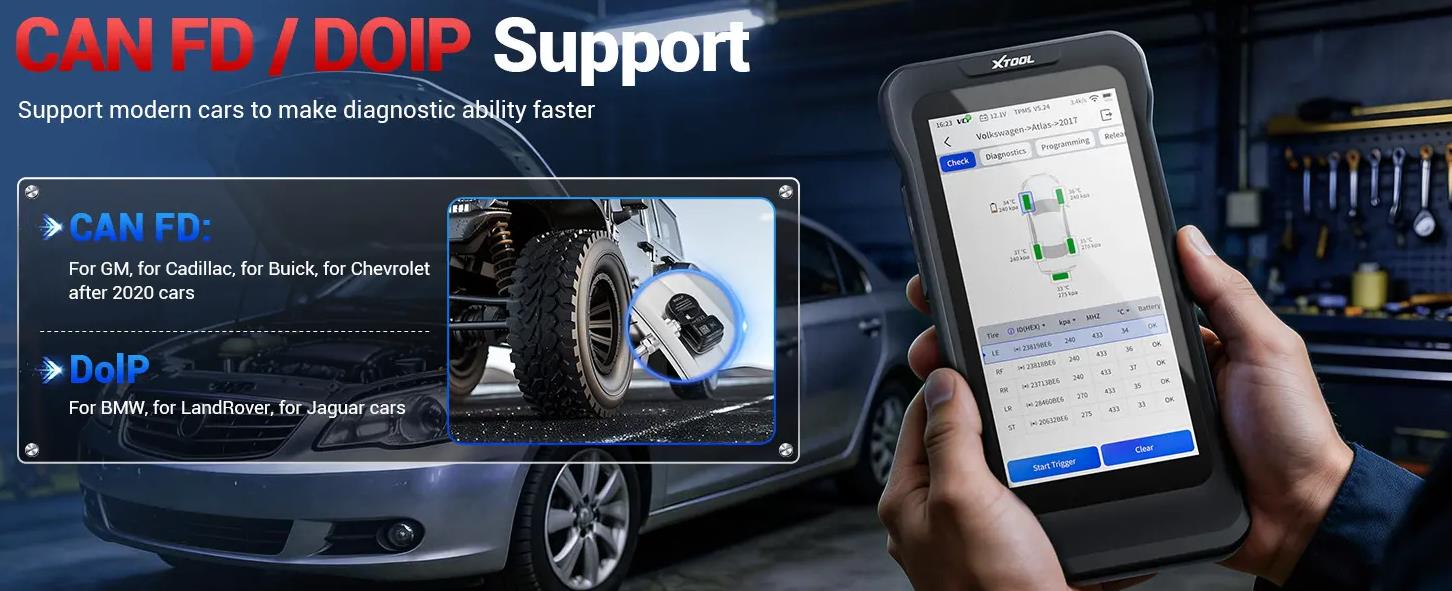 XTOOL TP300 Smart TPMS & Diagnostics in One Compact Tool