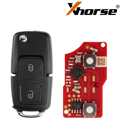 XHORSE	XKB528EN B5 Стиль Две Кнопки Складной Ключ Второе Поколение Универсальный Пульт 5шт/лот