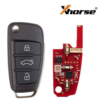 XHORSE XKA620EN для Audi A6L второго поколения, смарт-ключ с 3 кнопками, универсальный пульт дистанционного управления, 5 шт./лот