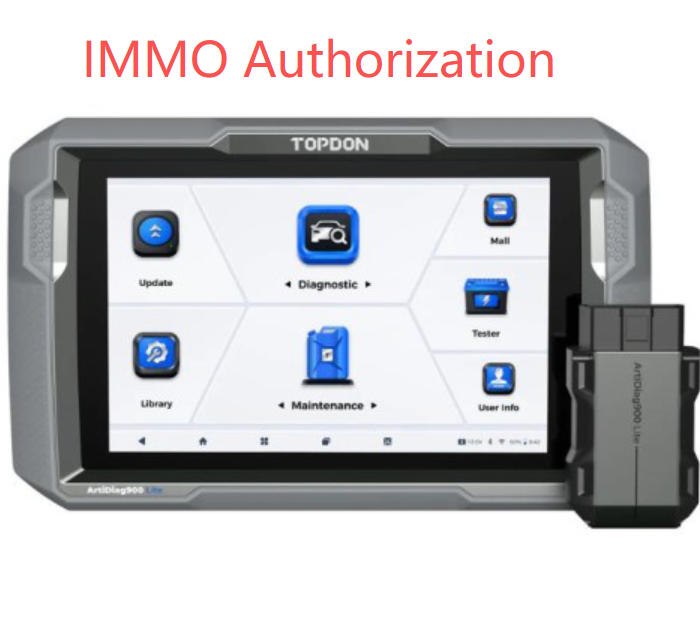 Добавление авторизации функции IMMO для TOPDON ArtiDiag 900 Lite
